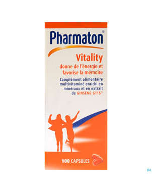 Pharmaton vitality capsules nf caps 100