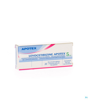 Levocetirizine apotex comp enrob  20 x  5 mg