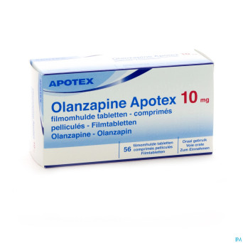 Olanzapine apotex 10 mg comp pell 56x 10mg