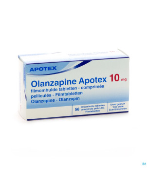 Olanzapine apotex 10 mg comp pell 56x 10mg