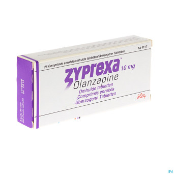 Zyprexa 10 mg pi pharma comp 28 x 10 mg pip
