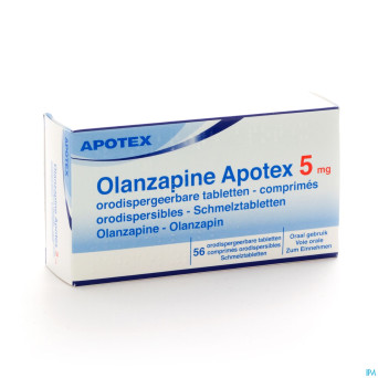 Olanzapine apotex  5 mg comp orodisp 56x 5mg