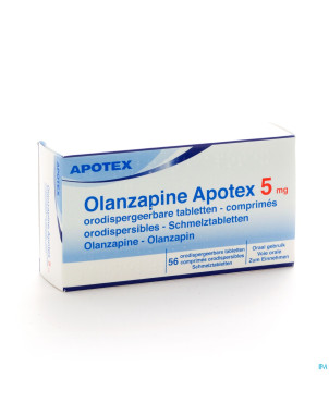 Olanzapine apotex  5 mg comp orodisp 56x 5mg