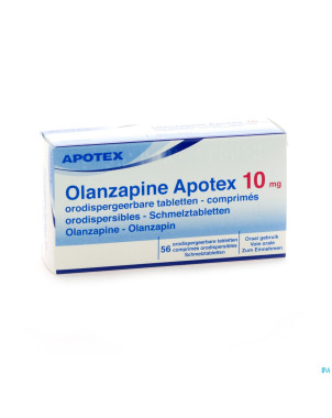 Olanzapine apotex 10 mg comp orodisp 56x 10mg
