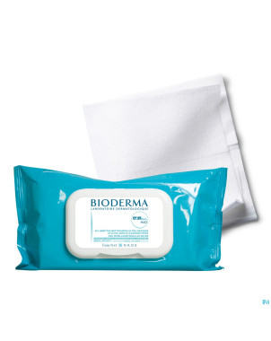 Bioderma abcderm h2o lingette nett s/parab.    60