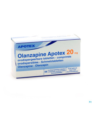 Olanzapine apotex 20 mg comp orodisp 56x 20mg