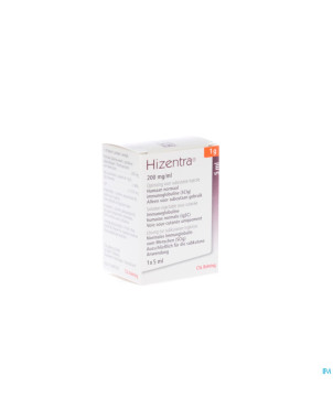 Hizentra 200 mg/ml sol inj 1 g/ 5 ml