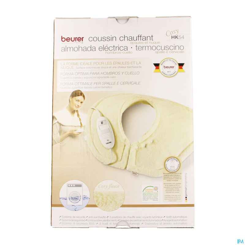 Beurer coussin chauffant hk54 epaule-nuque 100w
