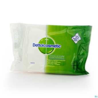 Dettolcosmetic lingettes hygieniques 1x15