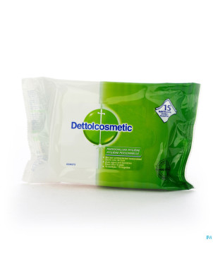 Dettolcosmetic lingettes hygieniques 1x15