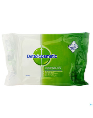 Dettolcosmetic lingettes hygieniques 1x15