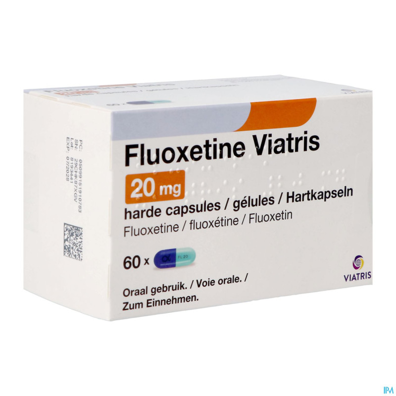 Fluoxetine viatris 20mg caps 60