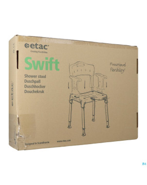 Swift tabouret douche gris    able2
