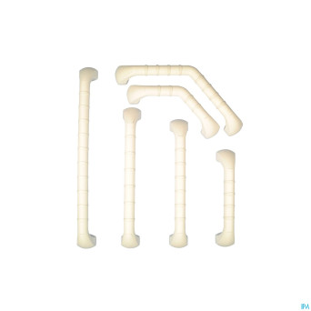 Barre murale prima en angle blanc 33cm    able2