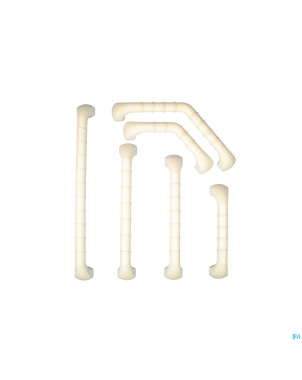 Barre murale prima en angle blanc 33cm    able2