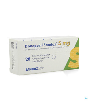 Donepezil sandoz  5,0 mg comp pell 28 x  5,0 mg