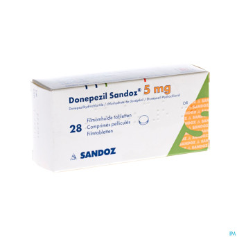 Donepezil sandoz  5,0 mg comp pell 28 x  5,0 mg