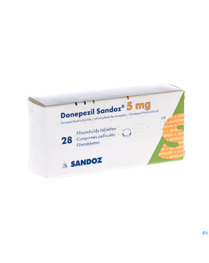 Donepezil sandoz  5,0 mg comp pell 28 x  5,0 mg