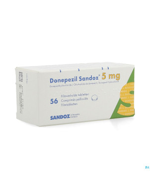 Donepezil sandoz  5,0 mg comp pell 56 x  5,0 mg