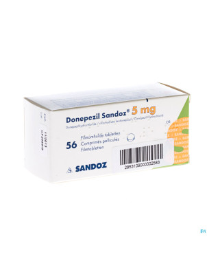 Donepezil sandoz  5,0 mg comp pell 56 x  5,0 mg