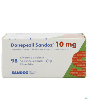 Donepezil sandoz 10,0 mg comp pell 98 x 10,0 mg