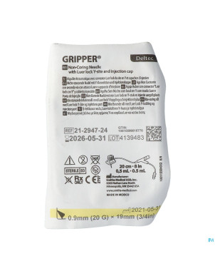 Gripper aiguille 20g 19mm y-site 1