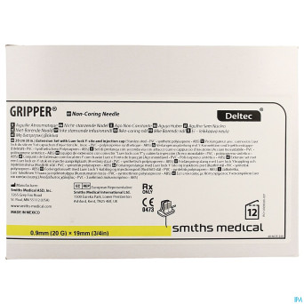 Gripper aiguille 20g 19mm y-site 1