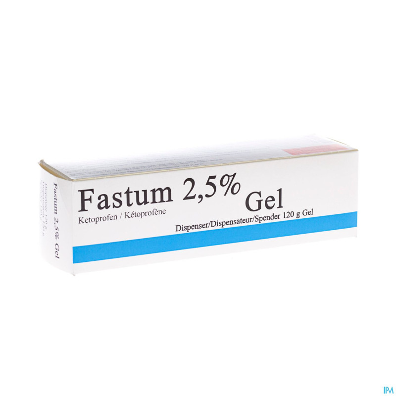 Fastum gel 2,5% impexeco dispenser 120g pip