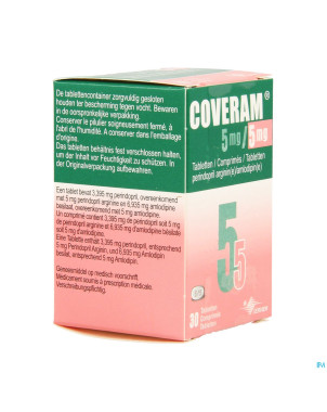 Coveram  5mg/ 5mg impexeco comp 30 pip