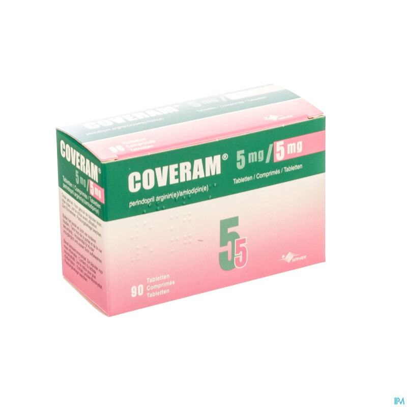 Coveram  5mg/ 5mg impexeco comp 90 pip