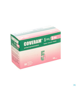 Coveram  5mg/ 5mg impexeco comp 90 pip