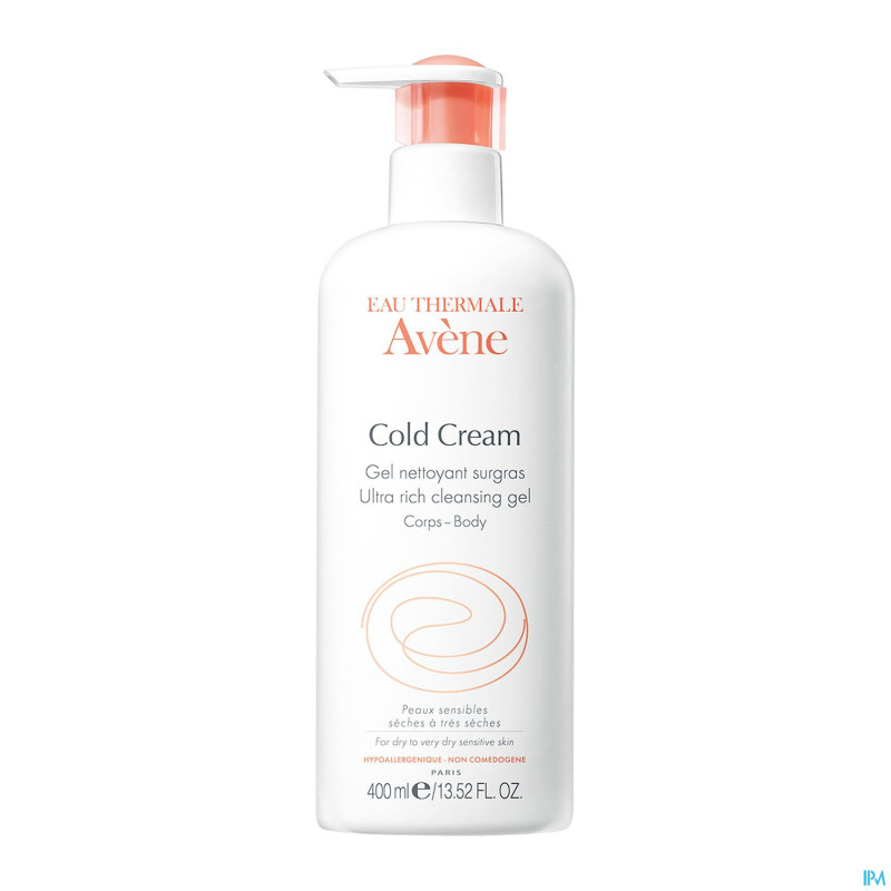 Avene cold cream gel nettoyant surgras nf 400ml