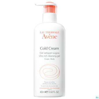 Avene cold cream gel nettoyant surgras nf 400ml