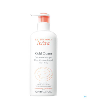 Avene cold cream gel nettoyant surgras nf 400ml