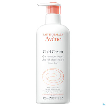 Avene cold cream gel nettoyant surgras nf 400ml