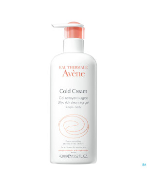 Avene cold cream gel nettoyant surgras nf 400ml