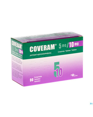 Coveram  5mg/10mg impexeco comp 90 pip