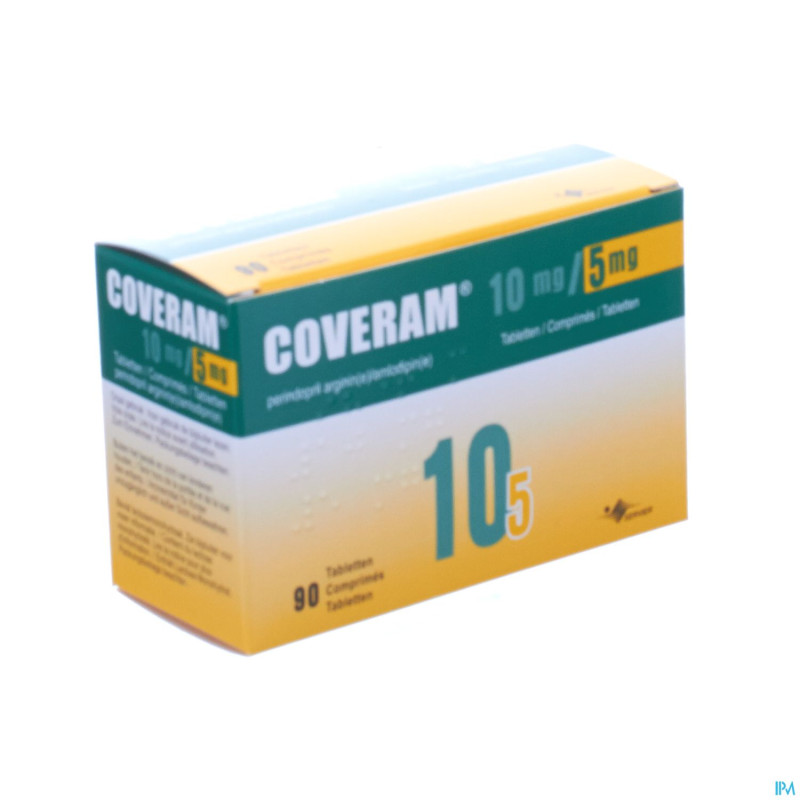 Coveram 10mg/ 5mg impexeco comp 90 pip
