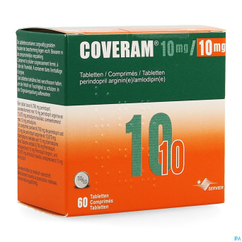 Coveram 10mg/10mg impexeco comp 60 pip