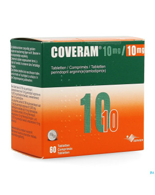 Coveram 10mg/10mg impexeco comp 60 pip