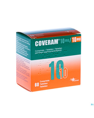Coveram 10mg/10mg impexeco comp 60 pip