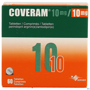 Coveram 10mg/10mg impexeco comp 60 pip