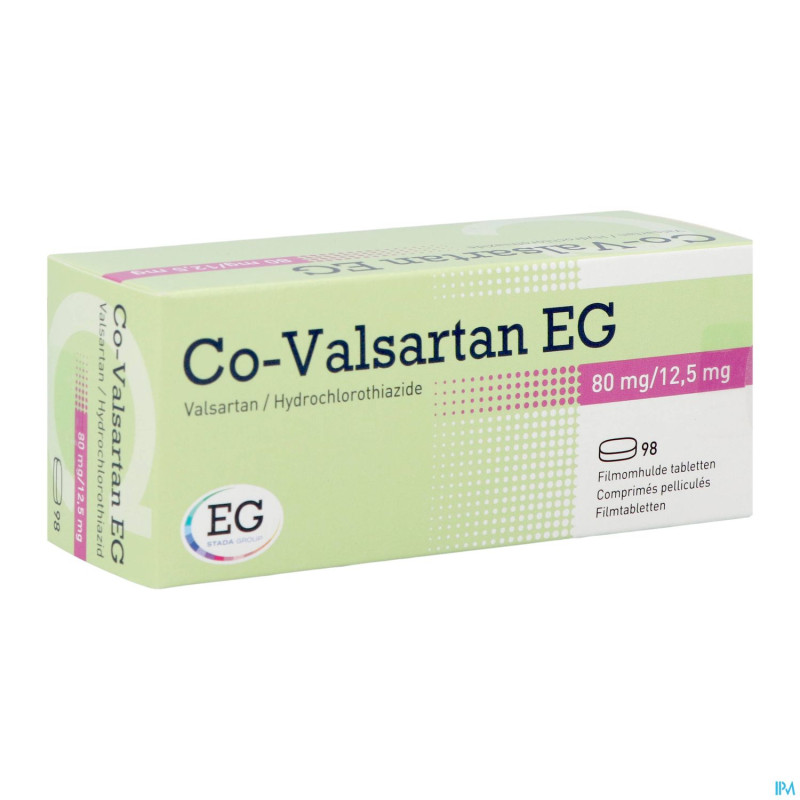 Co valsartan eg 80mg/12,5mg comp 98