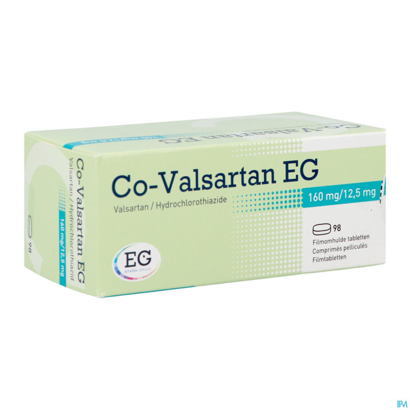 Co valsartan eg 160mg/12,5mg comp 98