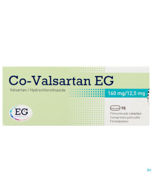 Co valsartan eg 160mg/12,5mg comp 98
