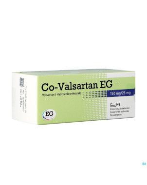 Co valsartan eg 160mg/25,0mg comp 98