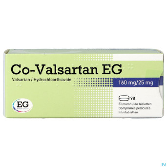 Co valsartan eg 160mg/25,0mg comp 98