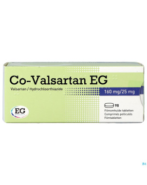 Co valsartan eg 160mg/25,0mg comp 98
