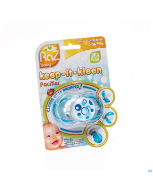 Raz baby keep it clean sucette blue circles