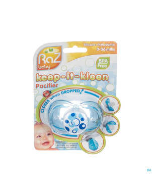 Raz baby keep it clean sucette blue circles